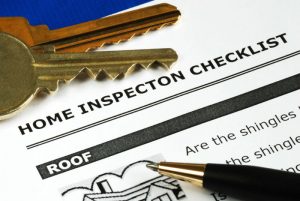 Home Inspection checklist and house keys