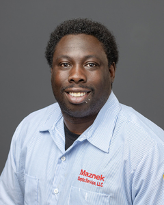 Derin Thomas septic pump truck driver for Maznek Septic